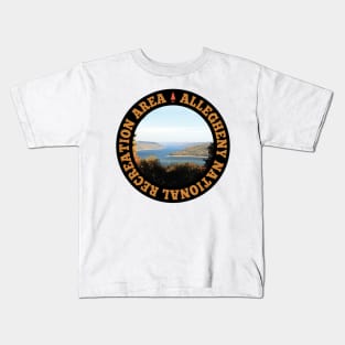 Allegheny National Recreation Area circle Kids T-Shirt